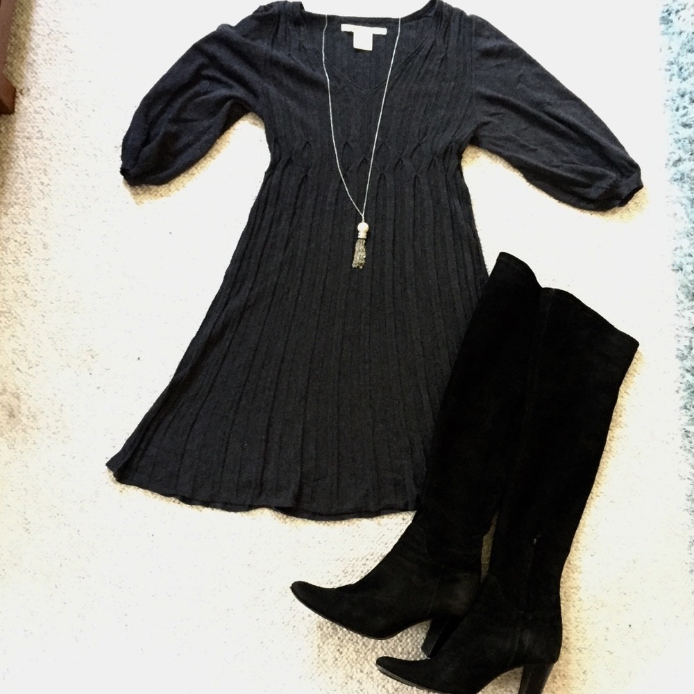 Gray Sweater Dress